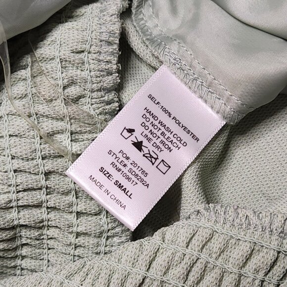 NWOT Shinestar Sage Tie Belt Jumpsuit Size Small - Picture 4 of 7